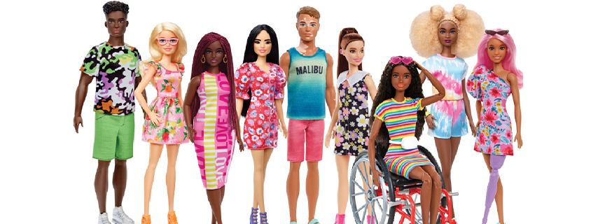 Lanzan nueva línea inclusiva de Barbie y Ken