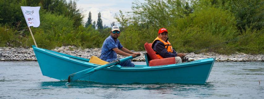 Primera competencia inclusiva de pesca en el Río Toltén