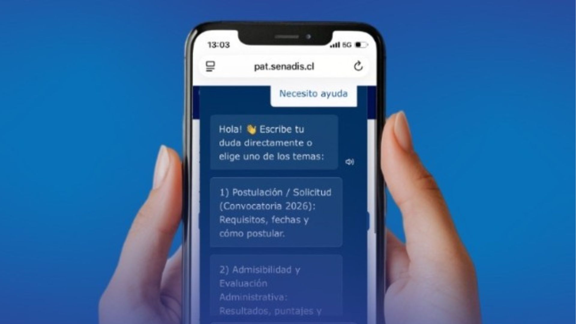 Senadis presenta su primer asistente virtual con inteligencia artificial inclusiva